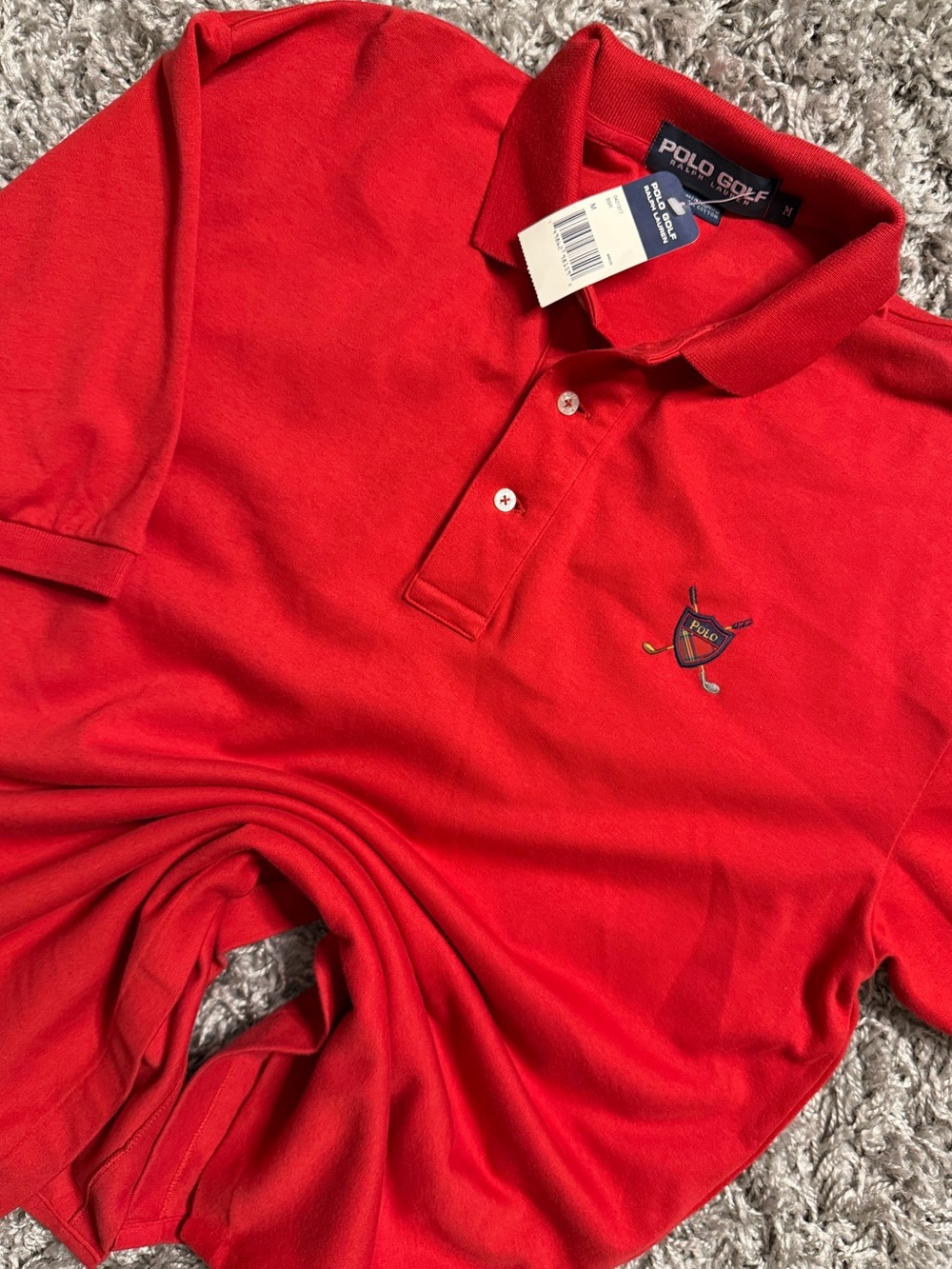 NWT Vintage Polo Golf Red Polo